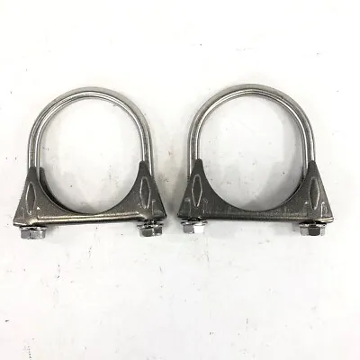 (two) 2.25  U-Bolt Clamp Great For 2.25 (2-1/4 ) O.D. Piping Stianless Steel • $16.88