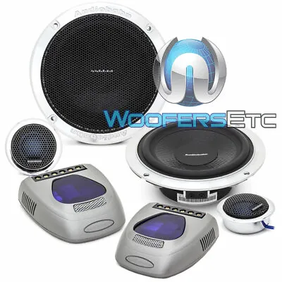 Audiobahn Abc5002n 5.25  160w Rms Component Speakers Silk Tweeters Crossovers • $99.99