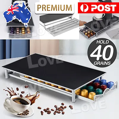 For Nespresso 40 Coffee Capsules Pod Holder Stand Dispenser Rack Storage Capsule • $22.95