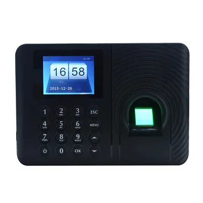 £36.09 • Buy  Recorder Clocking Attendance In USB Clock Machine Fingerprint+Password E5F0