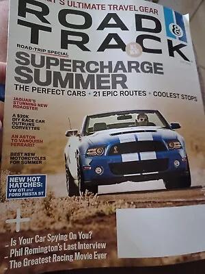 SUPERCHARGE SUMMER ROAD & TRACK MAGAZINE JULY 2013 Jaguar Roadster VW GTI Aston • $14