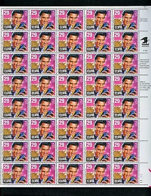 US Scott 2721 Elvis Presley  Mint NH Sheet Of 40  • $13.95