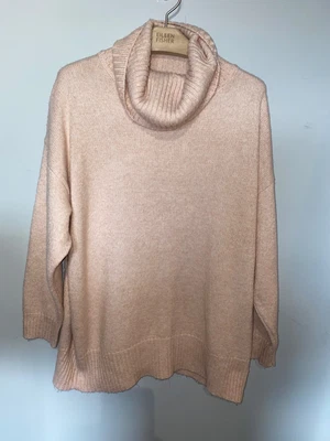 £9.99 • Buy Nobodys Child Dusky Pink Oversized Roll Neck Jumper Size M