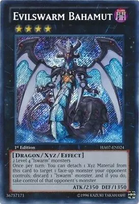 Evilswarm Bahamut HA07-EN024 Secret Rare • $3.73