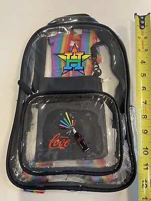 Houston Astros SGA Pride Day Clear Mini Backpack 6/20/2023 NEW NIB • $9.99