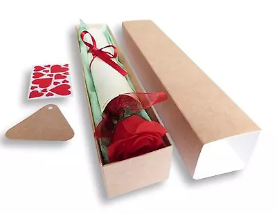 1 Poem Scroll Kraft Box & Rose Valentines Mum Nan Grandma Mothers Daybirthday • £4.99