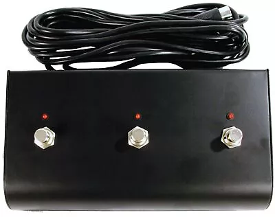 Three Button Footswitch With LED For Marshall Valvestate Amps VS265R PED803 • $51.89