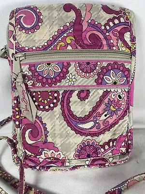 VERA BRADLEY Very Berry Paisley Pattern Mini Hipster Crossbody Bag VGUC Retired • $15.50