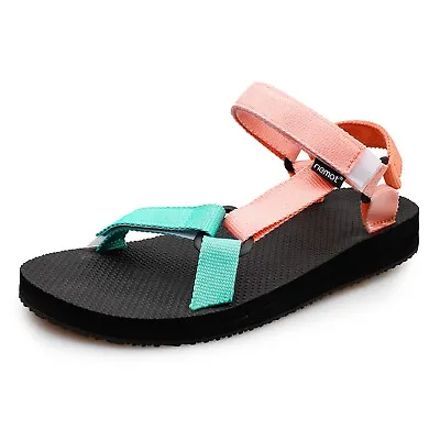 Womens Ladies Outdoor Walking Hiking Strappy Sandals Summer Holiday Beach Shoes • £9.92