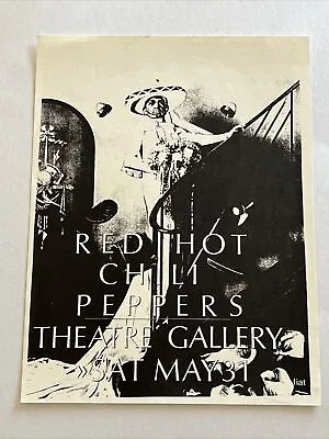 $1275 • Buy Rare Red Hot Chili Peppers Poster Original 1986 Concert Poster From Dallas Texas