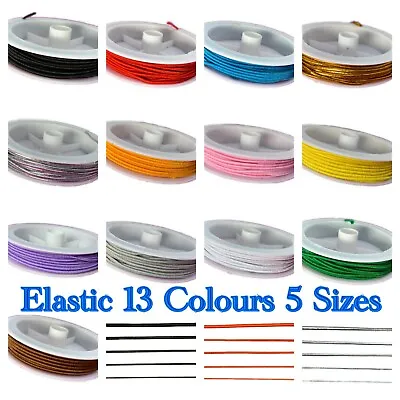 £1.20 • Buy Round Nylon Cord Elastic -0.8mm, 1mm, 1.5mm, 2mm, 2.8mm -Jewellery / Beading