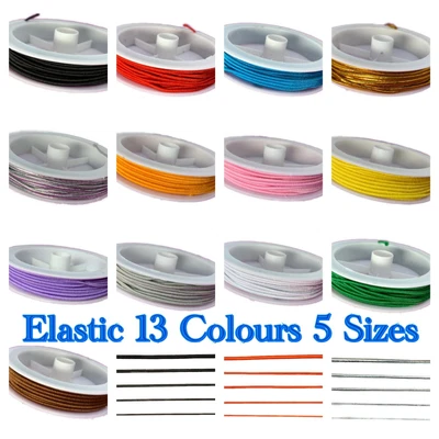 £1.20 • Buy Round Nylon Cord Elastic -0.8mm, 1mm, 1.5mm, 2mm, 2.8mm -Jewellery / Beading