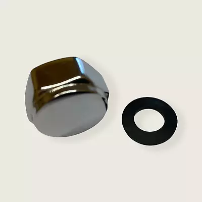 Chrome Cap / Blank Nut With Washer 1/2  BSP | Blanks Bath Tap Shower Outlet • £6.99