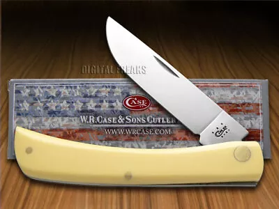 $39.95 • Buy Case Xx Sodbuster Knife Yellow Delrin Handle Carbon Steel Pocket Knives 00038