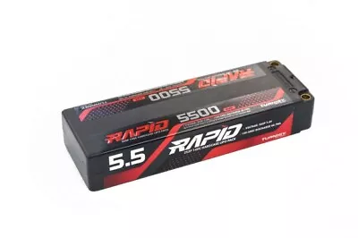 TURNIGY RAPID 5500mAh 2S 7.4V 140C LIPO BATTERY PACK HARDCASE ROAR RC • $34.95