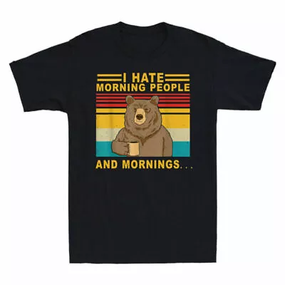 People Mornings Tee Lover Hate People I And Shirt Men's Beer Morning T And Funny • $25.29