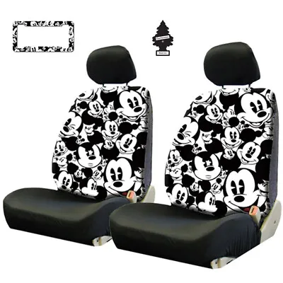 FOR VW NEW Mickey Mouse Sideless Car Auto Seat Covers Accessories Set • $68.13