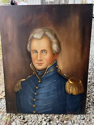 Vintage Oil Paintings Of A Officer 1959 • $62.99