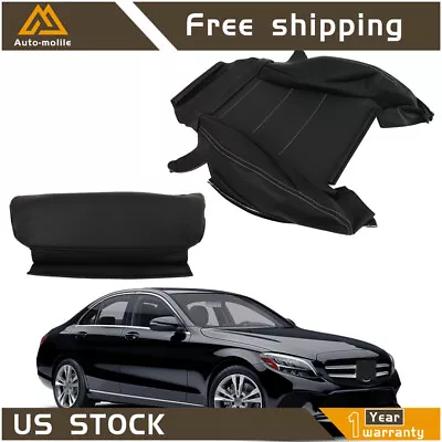 Seat Cover Driver Bottom Leather  Black For Mercedes Benz C300 2015 2016-2021 • $80.17