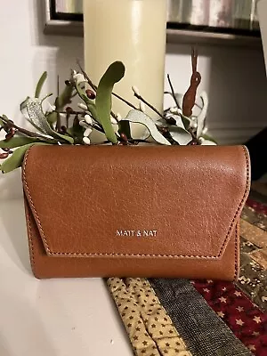 Matt & Nat VERA SM Vegan Leather Wallet - Brown • $40