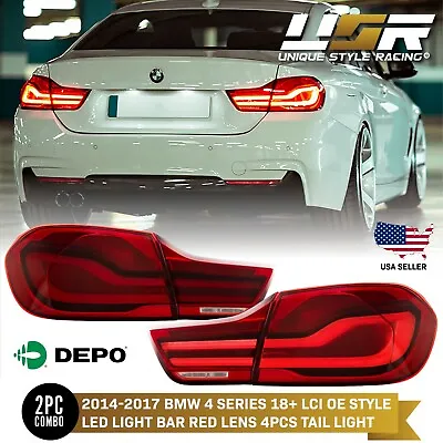 DEPO OE Style Plug N Play LCI Facelift Tail Light For BMW F32 F33 F36 F82 M4 • $427.44