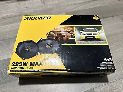 Kicker CS Series 6x8  2-Way 225W Car Audio Speakers - Pair - CSC68 (46CSC684) • $75