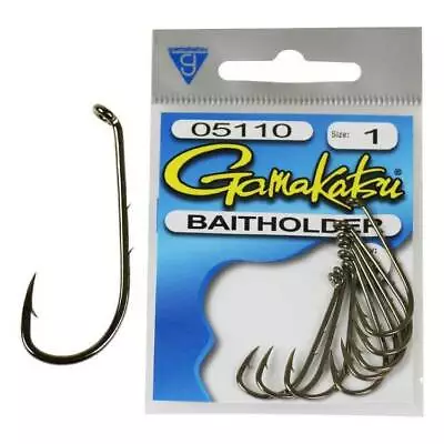 Brand New - Gamakatsu Baitholder Fishing Hook Standard Pack - Choose Size • $10.96