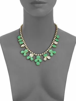 Kate Spade Necklace Secret Garden Collar Green/Clear Or Jet Black/Clear • $95