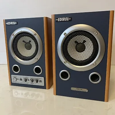 EDIROL MA-7A Stereo Micro Monitor Speakers Roland Pair • £39.95