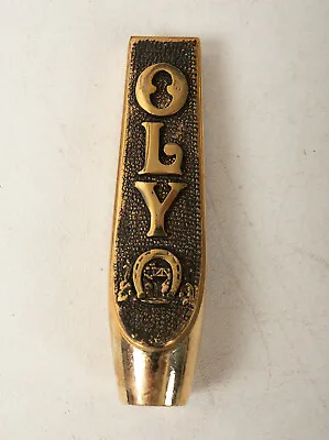 Vintage Olympia Beer Tap (R3C) Solid Brass (JSF6) Oly Horseshoe NOS 4  • $49.95