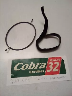 Qualcast Cobra Cordless Lawnmower Battery Retaining Loops 1 Canvas 1 Rubber • £8