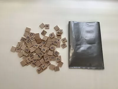 99 Vintage Wood SCRABBLE Tiles 1999 Regular Scrabble Set Missing One R • $4