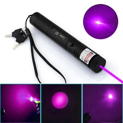 Purple Beam Laser Pointer Pen Powerful 1MW Blue Lazer Light Cat Pet Toy • $8.79