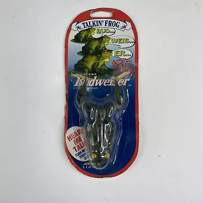 BUDWEISER TALKIN' Frog Fishing Lure  Johnson Lures 1996 Anheuser-Busch • $16.87