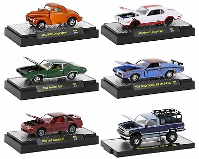 Auto Meets 6 Cars Set Release 69 In Cases 1/64 Diecast By M2 Machines 32600-69 • $49.99