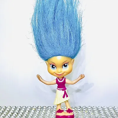 Trolls Blue Hair Marley Trollenbeck Trollz Doll 3.5” Figure 2006 McDonalds Promo • $5.20