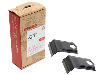 Yakima Q115 Q Tower Clips W/ E Pads & Vinyl Pads #00715 2 Clips Q 115 NEW In Box • $17.99
