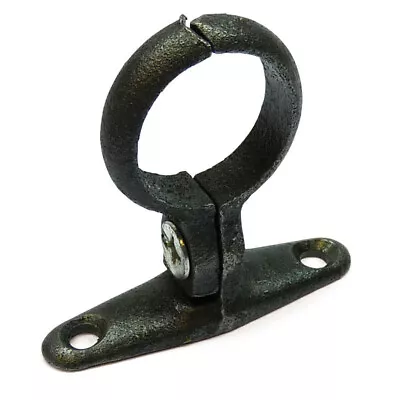 Malleable Iron SCREW ON Bracket - Black Or Galvanised Pipe Clips - School Board • £4.01