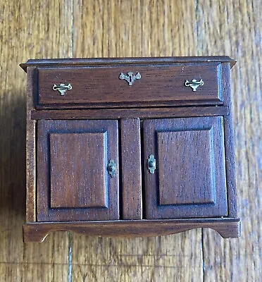 Vintage X-Atco Chippendale Wooden Dresser /ChestArtisan Dollhouse Miniature 1:12 • $15.50