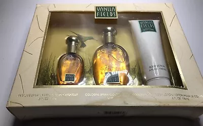 Vanilla Fields Set Coty 3 Pieces Perfume Cologne Lotion Box Nos • $9.99
