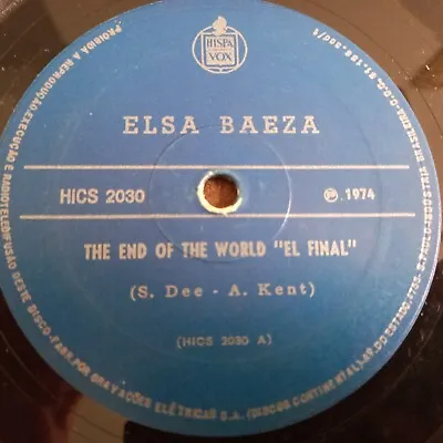 7  Elsa Baeza  The End Of The World  +  Saudade Da Bahia  Bossa Jazz Vg Brazil • $19.99