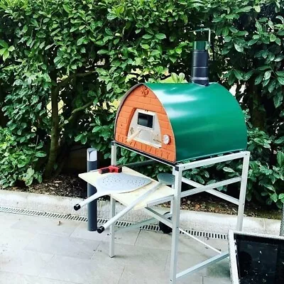 Outdoor Wood Fired Oven Pizza Party 70x70 GREEN Italian Style For Garden 27 X27  • $1130