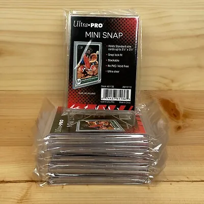 10 X Ultra PRO Mini Snap Card Holders (for Standard 2.5  X 3.5  Cards) • $12.99