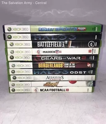 Microsoft Xbox 360 Gears Of War 2 Kinect Sports Season Two Video Games Lot Of 10 • $9.99