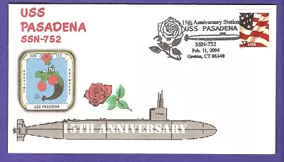 Greytcovers Naval Cover Uss Pasadena Ssn-752 15th Anniversary Commissioning  • $3.99