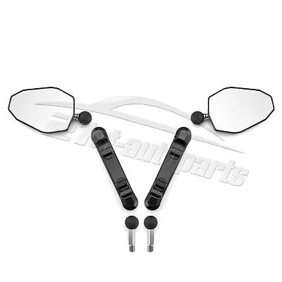$69.99 • Buy Angle Adjustable Mirrors Set W/Ball For Kawasaki Ninja ZX6R ZX10R ZX-636 ZX14R