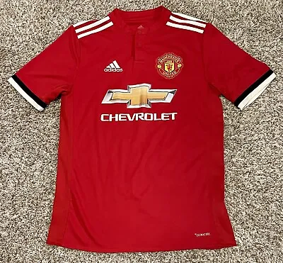 Adidas Manchester United 2017/18 Home Jersey Kit Pogba #6 Youth Kids Sz XL • $17
