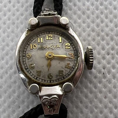 $499.99 • Buy VINTAGE BULOVA 14K White Gold 0.05CTW Diamonds (SI1, G) Ladies Watch