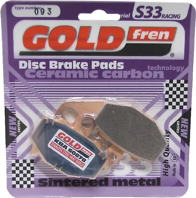 Goldfren S33 Brake Pads Rear For Kawasaki Z 1000 SX ABS (ZX 1000 MEF) 2014-2018 • £13.50