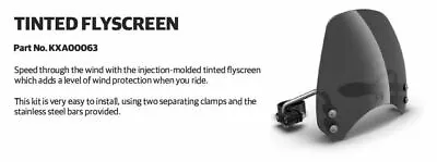  TINTED FLYSCREEN   Fits Royal Enfield METEOR 350 • $48.57